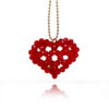 Collar Corazón Popocho Rojo