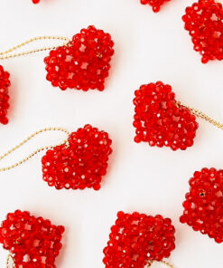 Alternative view of Collar Corazón Popocho Rojo