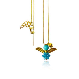 Collar Llamador de Ángeles con Dije Intercambiable de  Angelito