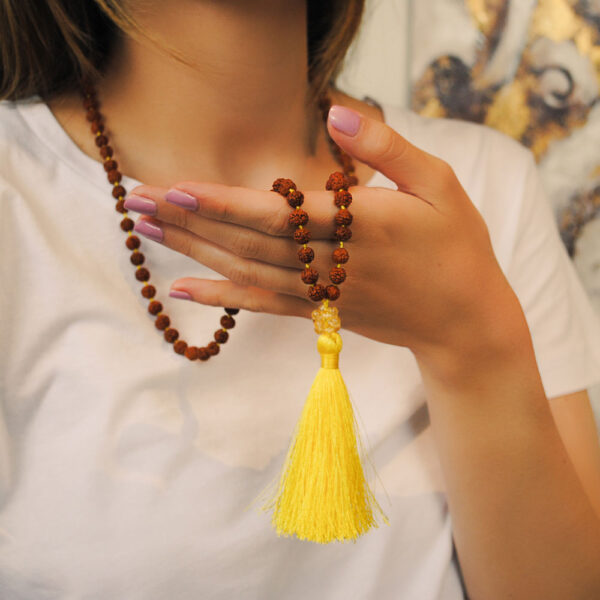 Japa Mala en Semilla de Rudraksha