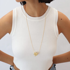 Collar Largo Gometria Sagrada Con Icosaedro Grande