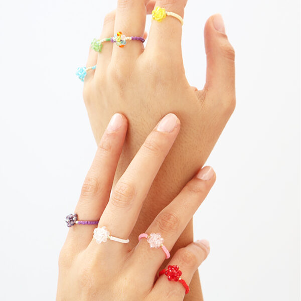 Kit Anillos Miyuki Hexaedro - Imagen 2