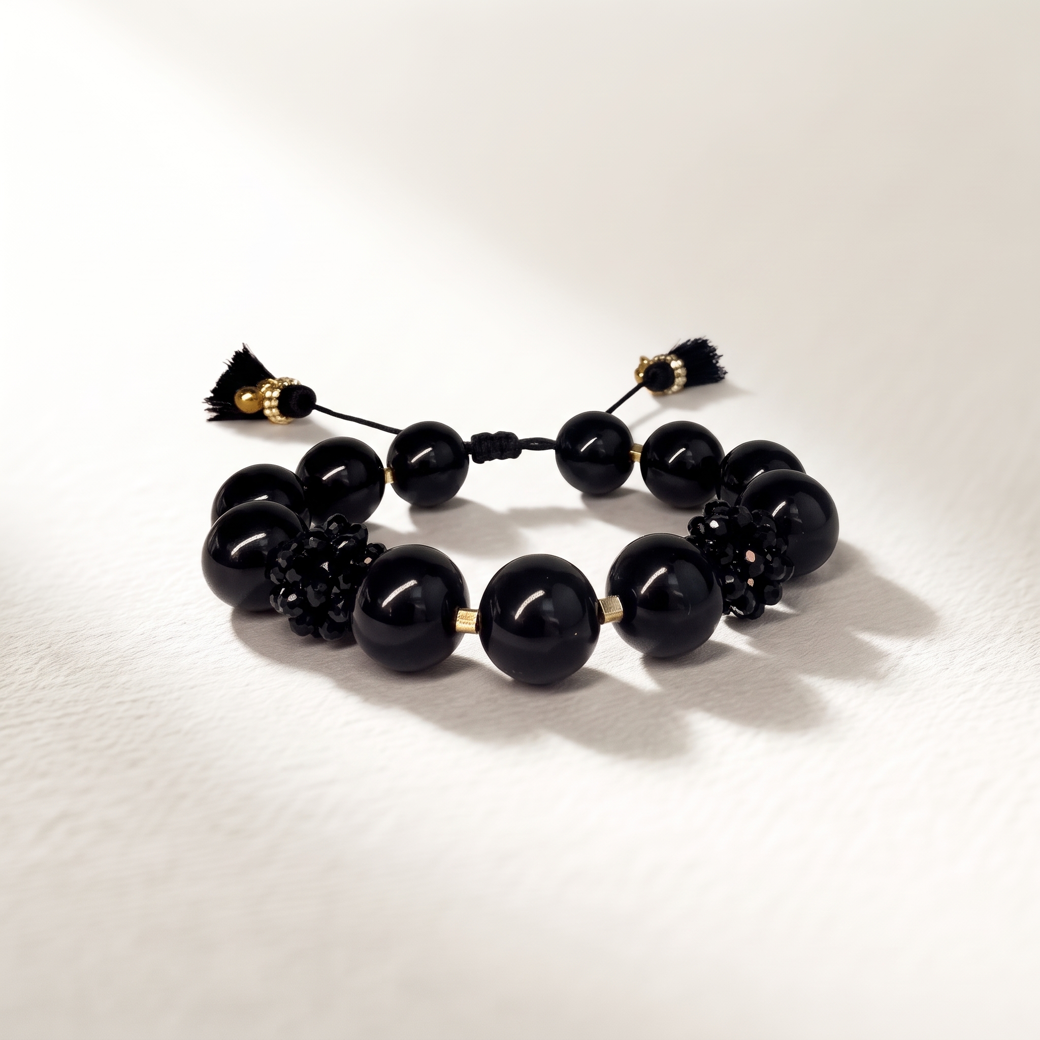 Pulsera Piedra Natural y Dodecaedros